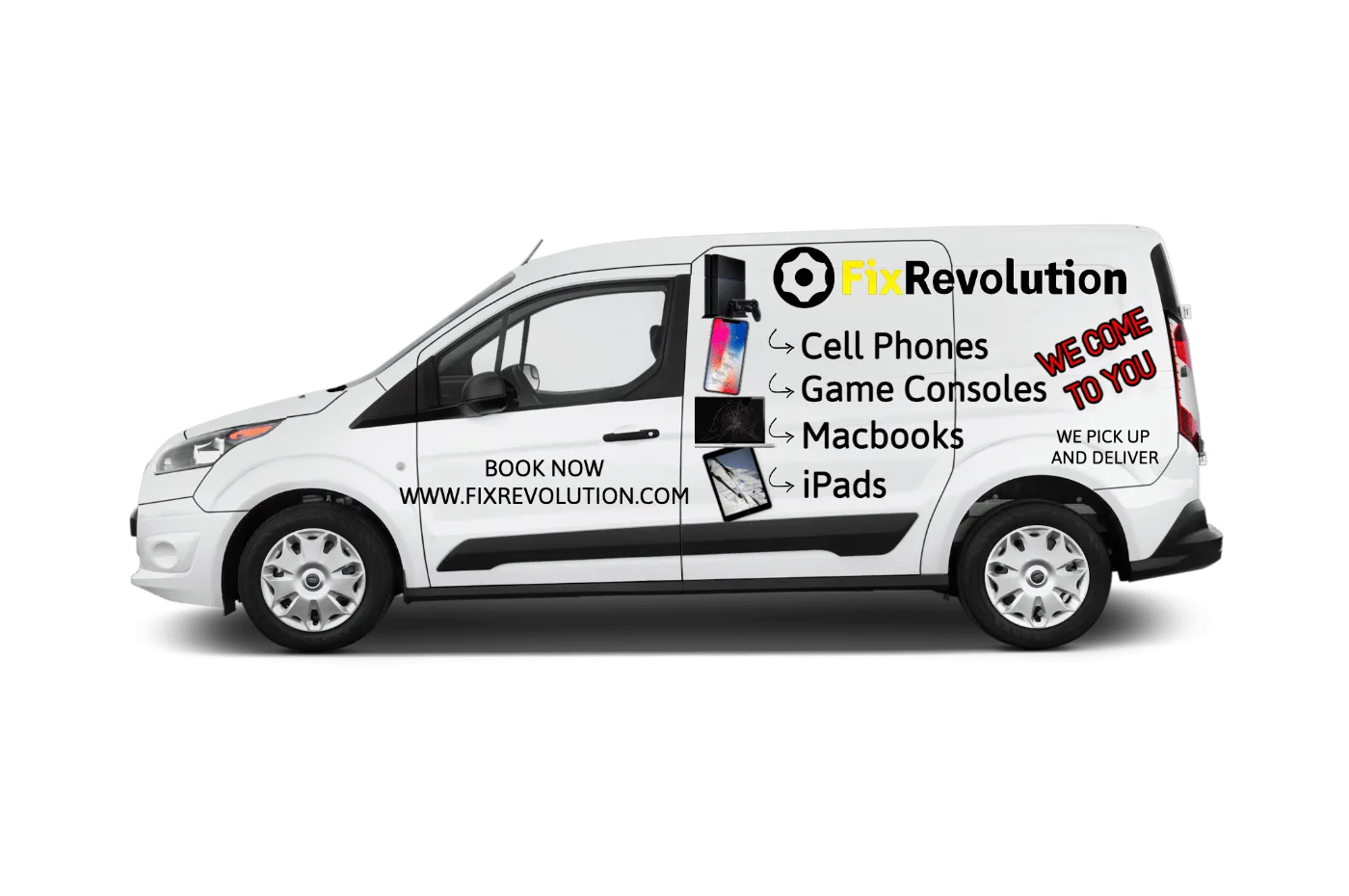 Fix Revolution MacBook pickup and delivery van, Ottawa